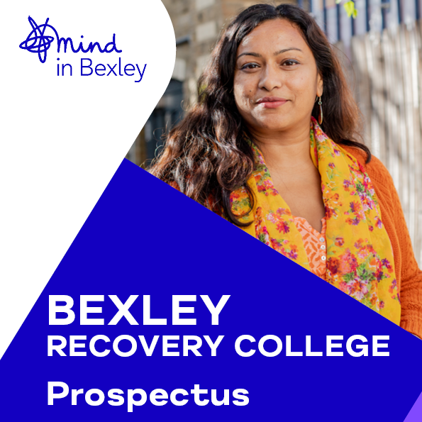 The Mind in Bexley Recovery College Jan-Mar 2024 Prospectus front page