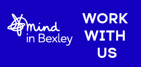 Mind in Bexley graphic with the logo and the title Work With Us