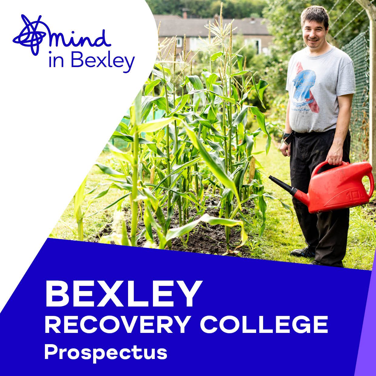 The front cover of the July to September Mind in Bexley Recovery College Prospectus